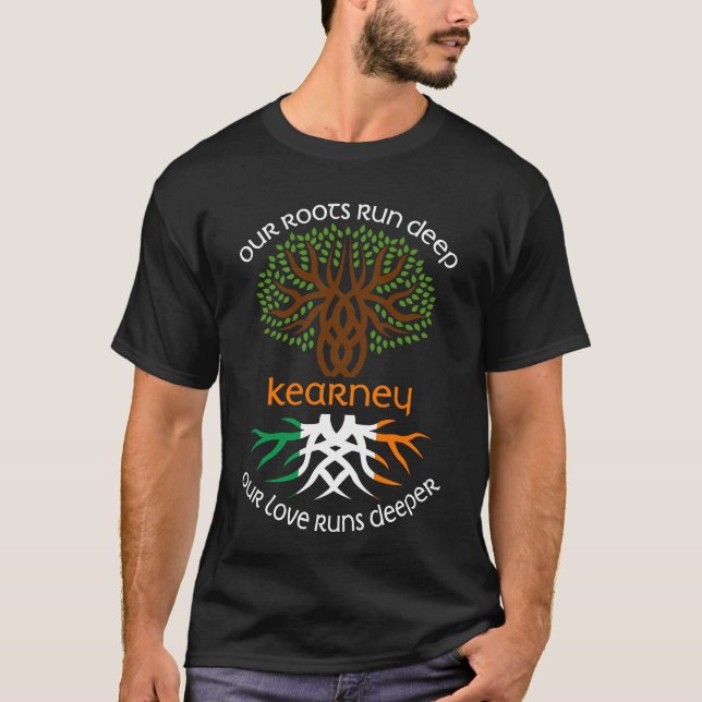 T-shirt Irish KEARNEY Nom de famille Our Love Runs Deeper (Devant)