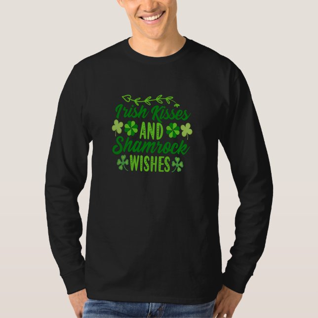 T-shirt Irish Kisses and Shamrock Wishes C (Devant)