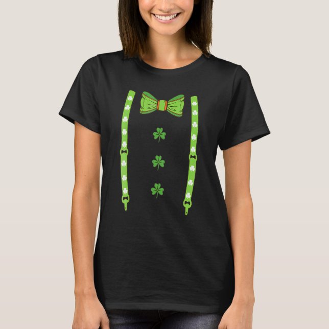 T-shirt Irish Leprechaun Costume Tuxedo St Patrick's Day B (Devant)