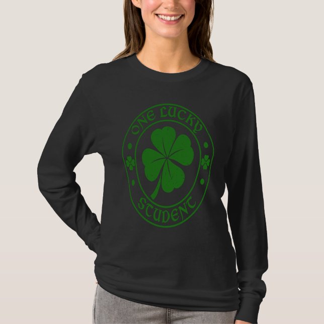 T-shirt Irish One Lucky Student St Patrick's Day C (Devant)