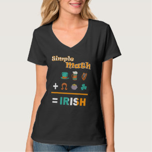 T-shirt Irish Pride Simple Math St Patrick's Day Design