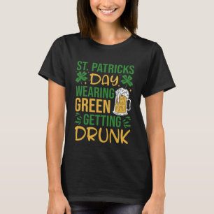 T-shirt Irish Saint Patrick's Day portant du vert en s'eni