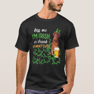 T-shirt Irish Setter Kiss Me Je suis Irlandais, Irlandais,