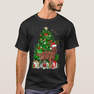 T-shirt Irish Setter Noël Arbre clair Pyjama Chien Xmas