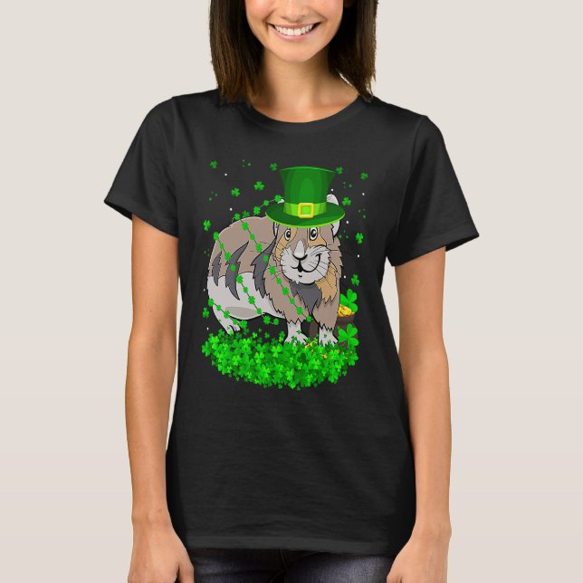 T-shirt Irish Shamrock Leprechaun Pika St Patrick's Day (Devant)