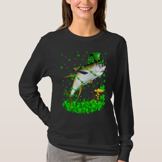 T-shirt Irish Shamrock Leprechaun Tuna Fish St Patrick's D (Devant)