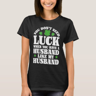 T-shirt Irish Shamrock Lucky Husband St Patrick's Day Wome