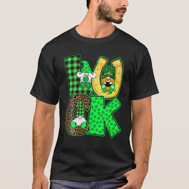 T-shirt Irish St. Patrick's Day Gnomes Leprechauns Luck Sh (Devant)