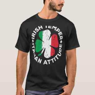 T-shirt Irish Temper Italien Attitude T Chemise St Patrick