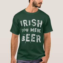 T-shirt Irish Tu Étais Bière