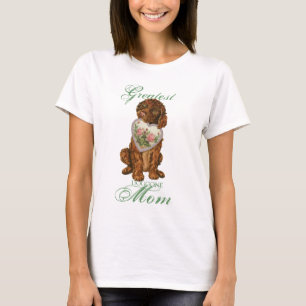 T-shirt Irish Water Spaniel Heart Maman