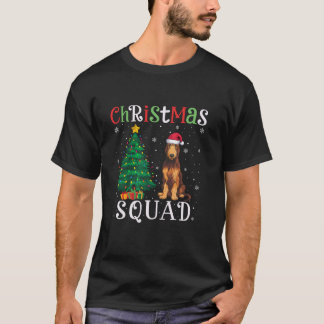 T-shirt Irish Wolfhound Chig Squad Garçons Filles Noël Tre