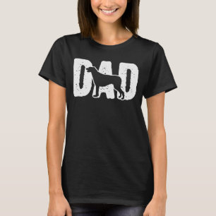 T-shirt Irish Wolfhound Papa Père Silhouette Chien