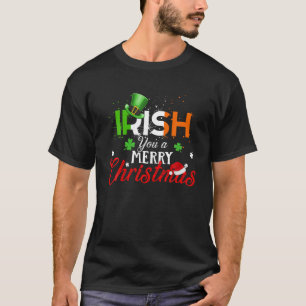 T-shirt Irish you a Joyeux Noël Funny Irlande Drapeau Xma