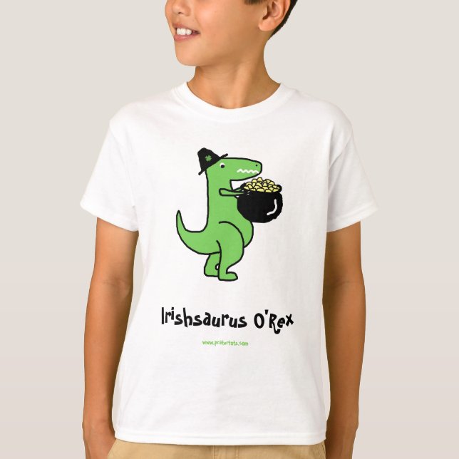 T-shirt Irishsaurus personnalisable O'Rex (Devant)