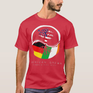 T-shirt Irlandais Allemand Racines Américain avec drapeau