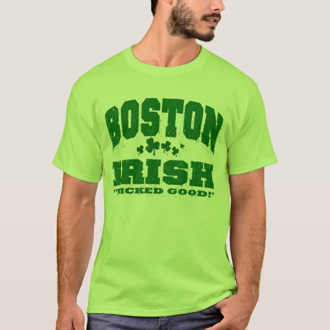 T-SHIRT IRLANDAIS DE BOSTON (Devant)