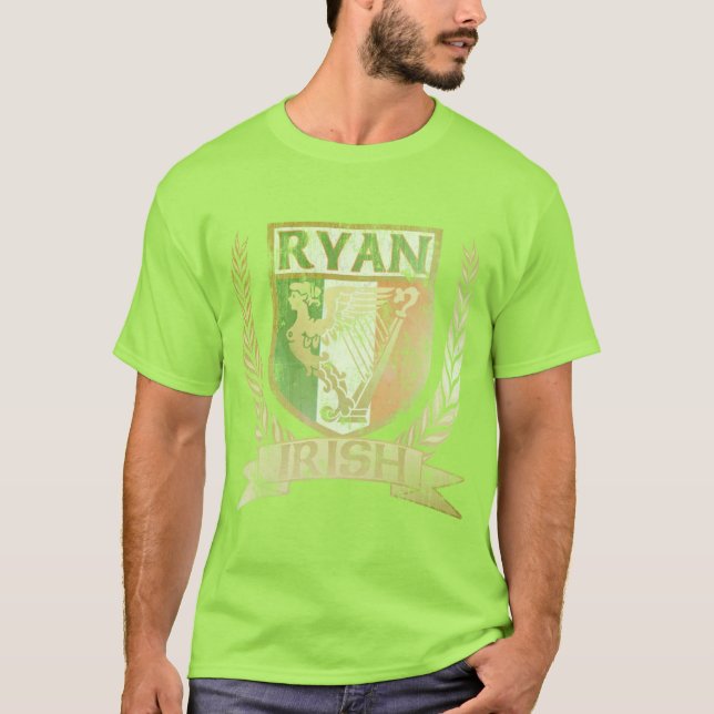 T-shirt irlandais de crête de Ryan (Devant)