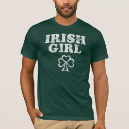 T-shirt irlandais de shamrock de fille