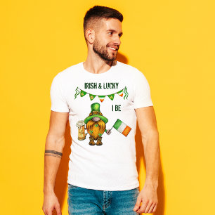 T-shirt Irlandais et Lucky Gnome
