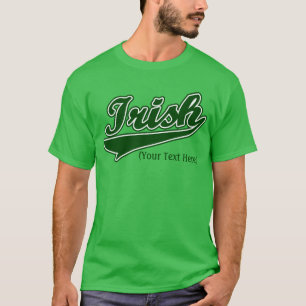 T-shirt irlandais fait sur commande personnalisé