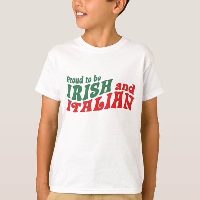 T-shirt irlandais italien (Devant)