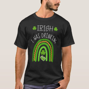 T-shirt Irlandais Je buvais Faire-part de grossesse St Pat