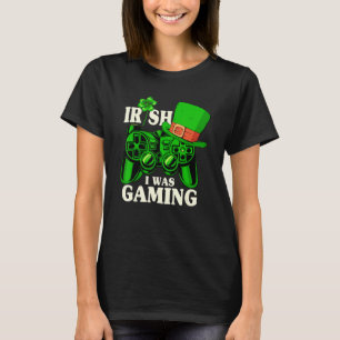T-shirt Irlandais Je Jouais Contrôleur Garçons Gamer St Pa