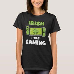 T-shirt Irlandais Je jouais Vidéo Jeux Enfants St patrick 