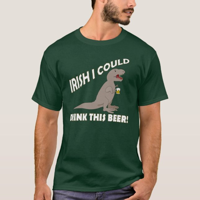 T-shirt Irlandais Je Pourrais Boire Cette Bière, Drôle T-R (Devant)