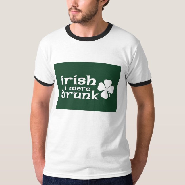 T-shirt Irlandais j'étais ivre (Devant)