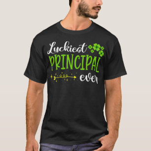 T-shirt Irlandais Luckiest principal jamais drôle Enseigna