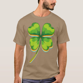 T-shirt Irlandais Lucky Four Leaf Saint Patricks Day Clove