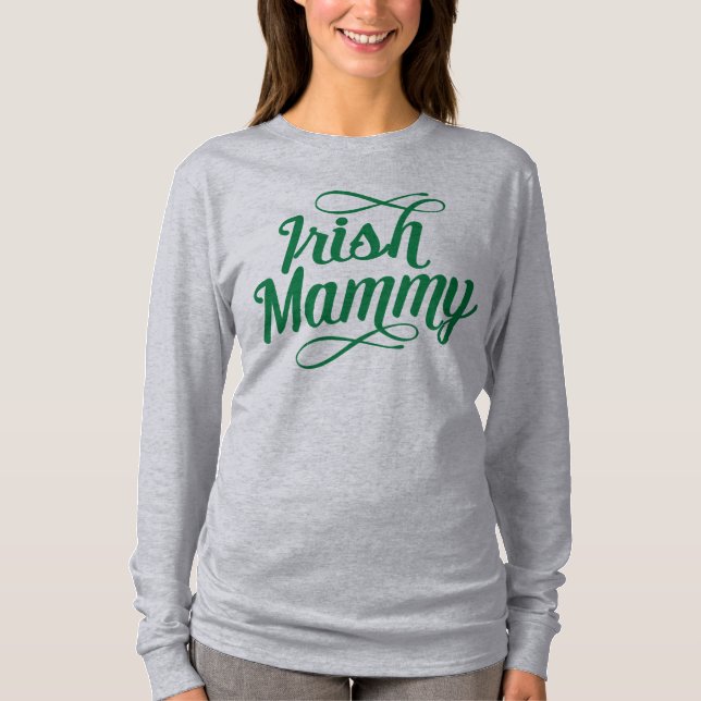 T-shirt Irlandais Mammy T-Shirt, Irlande, maman irlandaise (Devant)