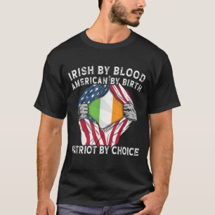 T-shirt Irlandais par Blood American Par Birth Irlandais A