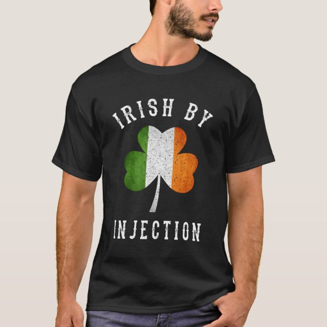 T-shirt Irlandais par injection Jour de la Saint Patrick (Devant)
