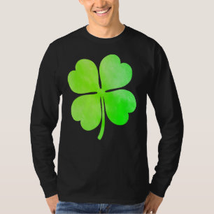 T-shirt Irlandais Peint Vert Shamrock C Jour de la Saint P