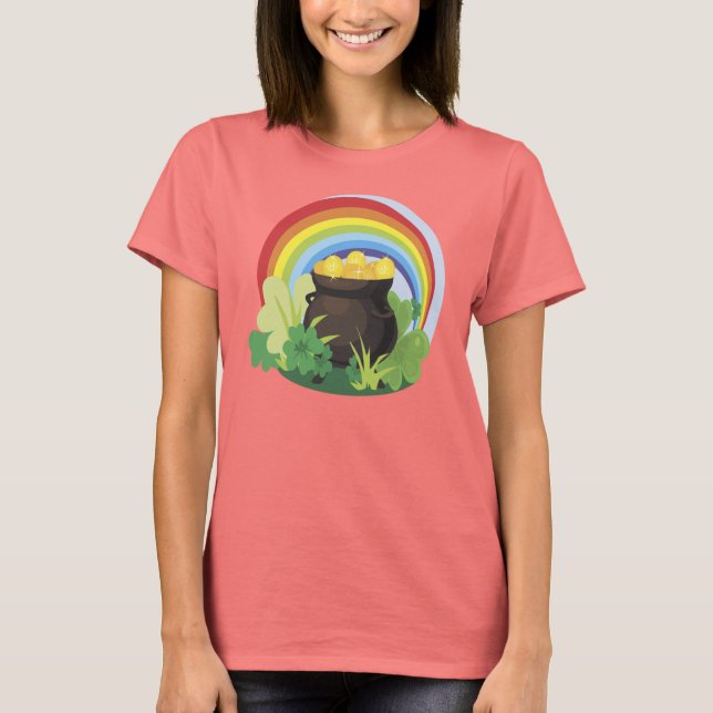 T-Shirt Irlandais Pot Of Gold (Devant)