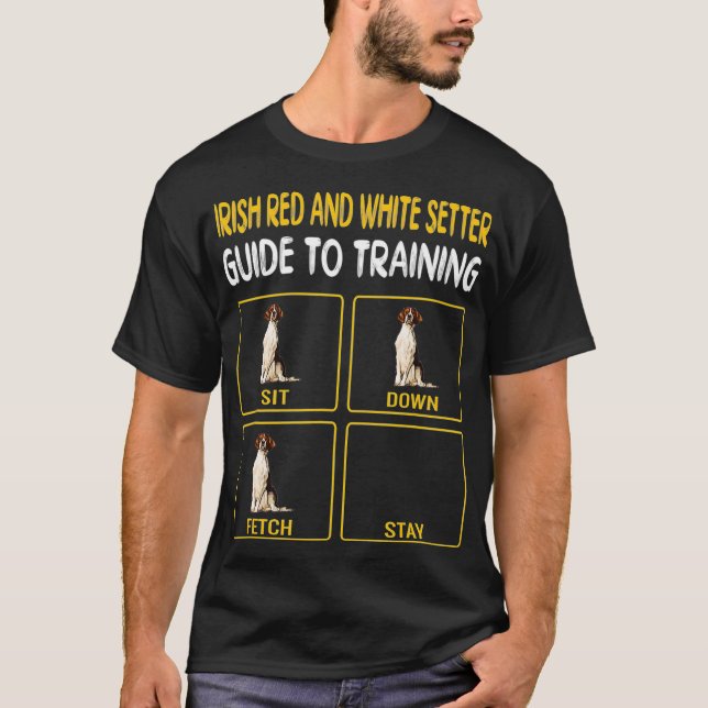 T-shirt Irlandais Red and White Setter Guide to Training D (Devant)