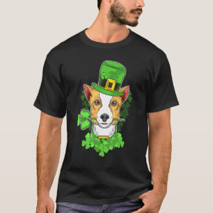 T-shirt irlandais St Patricks Shamrock Corgi pour