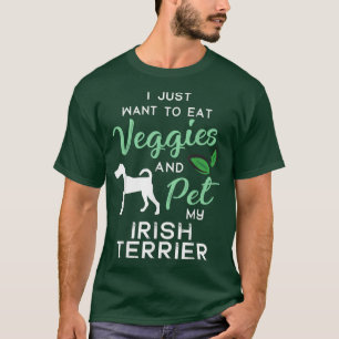 T-shirt Irlandais Terrier Funny Vegan propriétaire Amoureu
