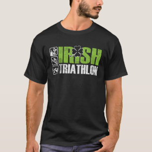T-shirt Irlandais Triathlon Sport Boire Bonne St Patrick s