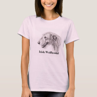 T-shirt irlandais Wolfhound Dog Art
