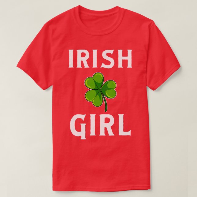 T-shirt Irlandaise Jour de la Saint Patrick fille (Design devant)