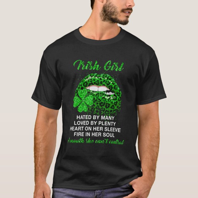 T-shirt Irlandaise La Haine De Beaucoup Aimée Par Beaucoup (Devant)