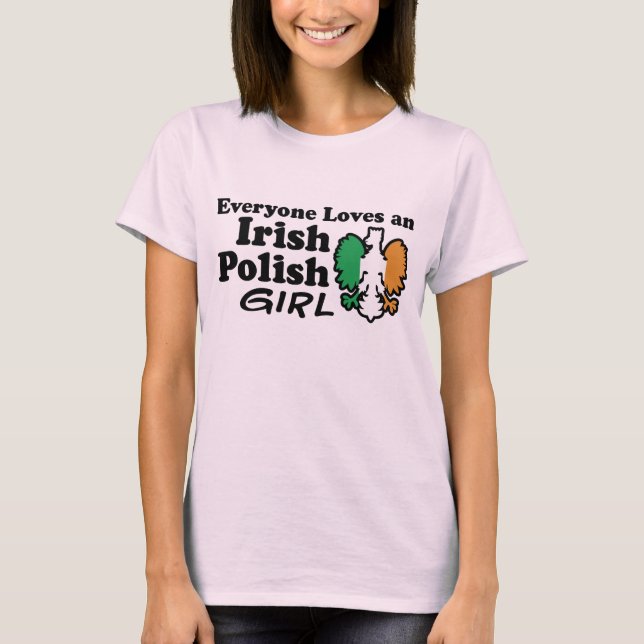 T-shirt Irlandaise polonaise fille (Devant)