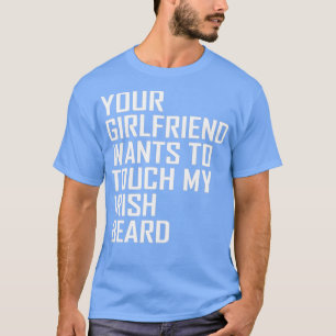 T-shirt Irlande Beard Touch Folk Irlande Redhead Girl Cade