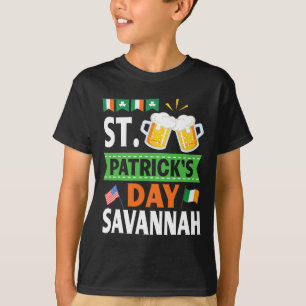T-shirt Irlande Etats-Unis Drapeaux Boire Du Jour de la Sa