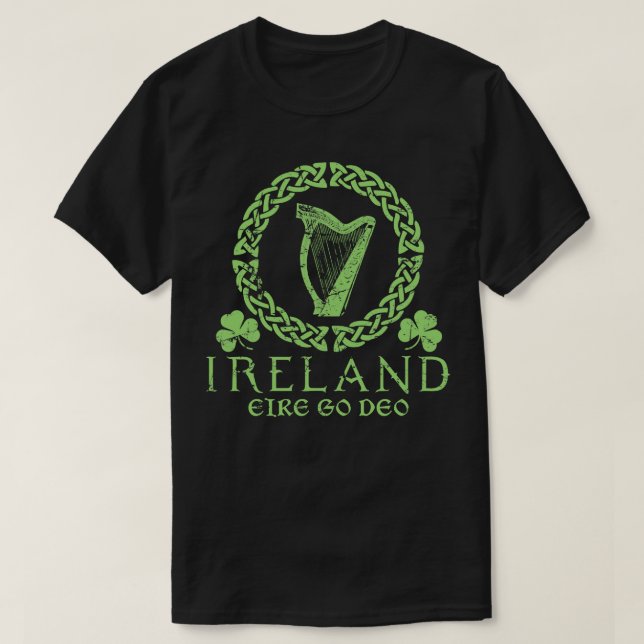 T-shirt Irlande Forever Eire Go Deo (Design devant)