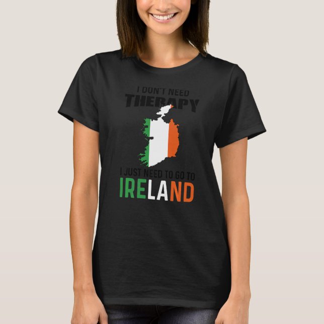 T-shirt Irlande Irishman Irlandais Carte St patrick drapea (Devant)